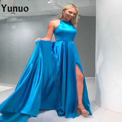 Evening Dresses 2019 Luxury Prom Formal Dress Floor Length Sweep Train Formal Evening Gown Special Occasion Robe De Soiree