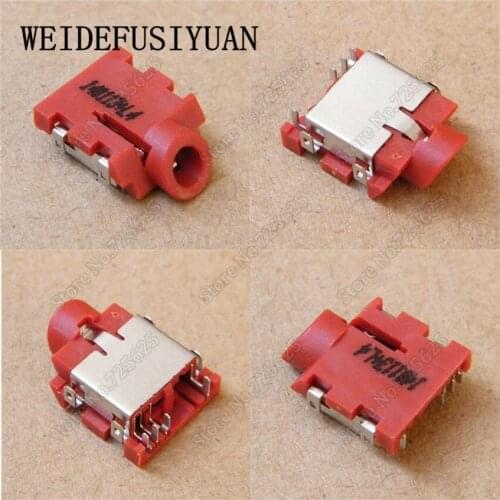 10pcs/lot 3.5mm Audio Jack MIC Connector for Sony SVF143A SVF143A1QT SVF143A1YT SVF153A SVF153A1QT SVF153A1YT Headphone Socket