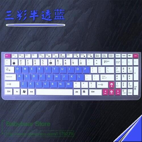 15.6 inch laptop keyboard Soft Silicone Protective Keyboard Cover Protector For ASUS vivobook max x541 X541SA x541sc R541U X541U