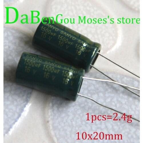 16V 1500uf 100% Original New Electrolytic Capacitor capacitance Radial 10x20mm 500pcs