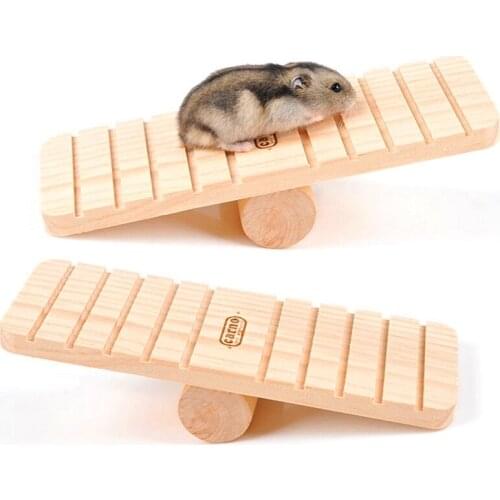 2 Pack Hamster Seesaw Gift - Anti-Slip Groove Design - Small Animals Squirrels Gerbils Mice Dwarfs Rats - Rest and Play