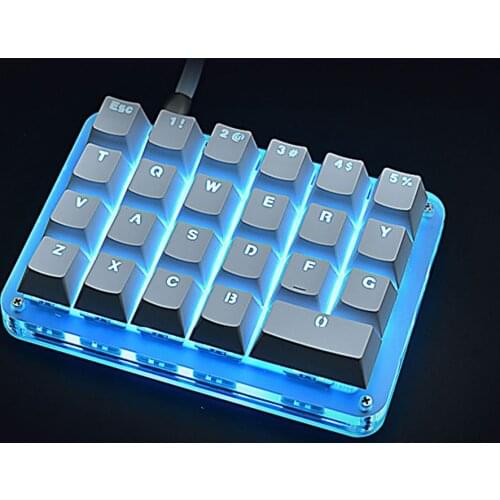 23 Keys One Hand Use Mechanical Keyboard For Gaming Drawing USB RGB Custom Macro Programming Keyboard Windows