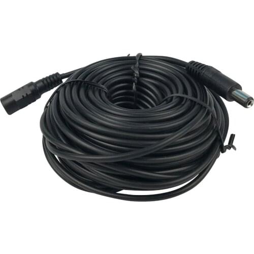 30FT 10M 5.5mm x 2.1mm 5.5/2.1mm 12V DC Male Female Extension Cable Cord 20AWG for CCTV Camera & Router