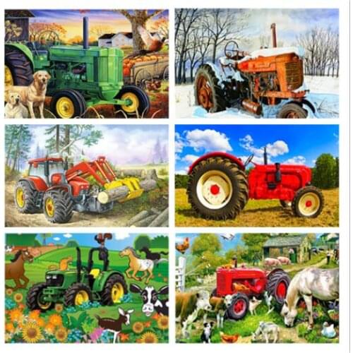 5D DIY diamond Painting Car Scenery Cross Stitch diamond embroidery anmial mosaic diamonds wall stickers home decor Unique gift