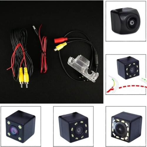 Car 8 12 LED Dynamic Fisheye 1080P Night Vision Reverse Waterproof Rear View Camera For VW Polo V Golf 6 VI Passat CC Magotan