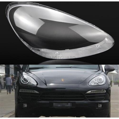 Car Headlamp Lens For Porsche Cayenne 2011 2012 2013 2014 Car Replacement Lens Auto Shell Cover