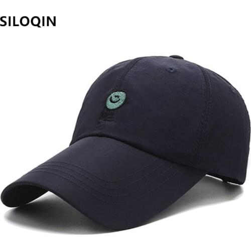 SILOQIN Adjustable Size Ultra-thin Breathable Baseball Caps Womens Hat Simple Casual Couple Sports Cap Summer Mens Fishing Cap