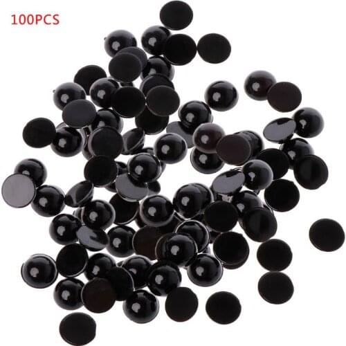 100pcs 6-18mm Black Plastic Safety Eyes For Bear Doll Animal Puppet Crafts Children Kids DIY Toys BX0D