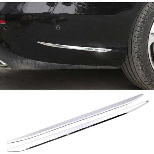 For Mercedes Benz E Class W213 E200l 300l 2016-2019 ABS Side Molding Decorative Strips Trim Sticker Accessories AMG 2pcs