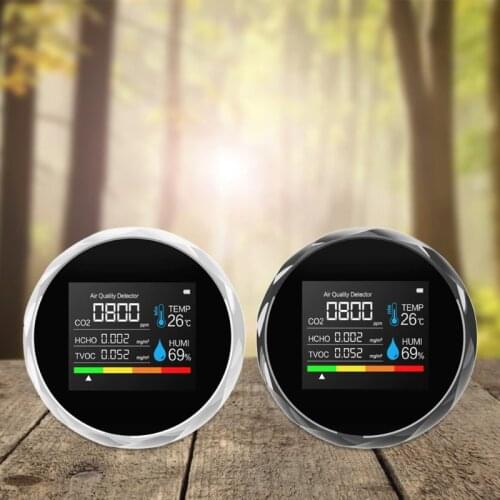 New Co2 Gas Detector Multifunctional Meter Air Quality Carbon Dioxide W/ Backlight Lcd Display M89B