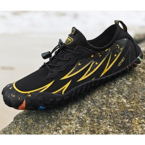 Nine o'clock New Big Size Men Aqua Shoes Outdoor Swimming Wading Sneakers Anti-skid Quick-Dry Footwear Fashion Soft Breathable