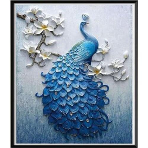 5D diamond painting set peacock animal mosaic DIY diamond embroidery rhinestone home decorations