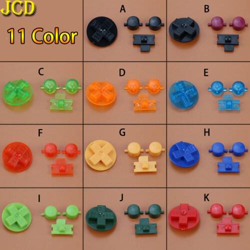 Cltgxdd 10 Set 11 Colors Optional DIY Buttons Set Replacement For Gameboy Classic for GB DMG A B Buttons D-pad Button