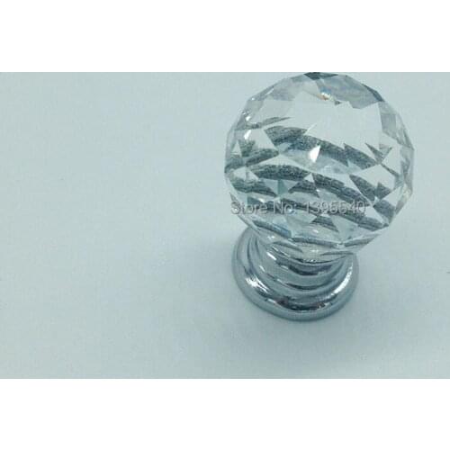 New K9 Round Crystal Cabinet Drawer Knobs Jewelry Box Drawer Pulls Furniture Hardware Knobs Shoesbox Handle Wine Cabinet Pull