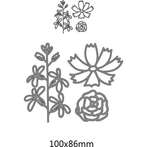 NewFlower Tree Pattern Metal Cut Dies DIY Scrapbook Album Paper Card Cutting Dies Stencil For Card Crafts New Hot