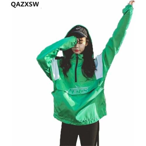 2019 Spring and Autumn New Women Sweatshirts Hood Jacket Womens South Korea Hoodies College Loose Baseball Jacket Lovers SY060