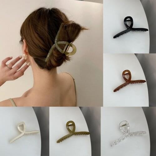 New Korean Style Fashion Simplicity Women Girls Hair Claw Hair Accessories Women Retro Elegant Large Headwear Hair Clip Ornament