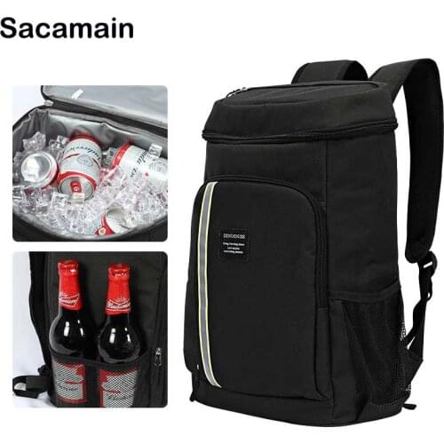Beer Ice Cooler Backpack,Picnic Large Outdoor Storage Bag Refrigerator Fresh Food Cooler Bag BackPack