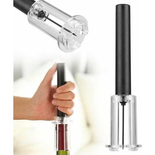 BalleenShiny Air Pump Wine Bottle Opener Stainless Steel Pin Household Kitchen Opener Labor-Saving Practical Tool Accessories
