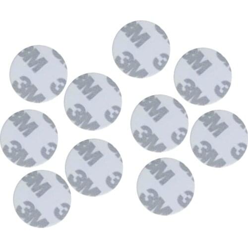 10PCS/LOT) RFID UID 25mmx1mm 3M Round Shape Block 0 UID Card Programmable 13.56MHZ Rewritable Smart Tags