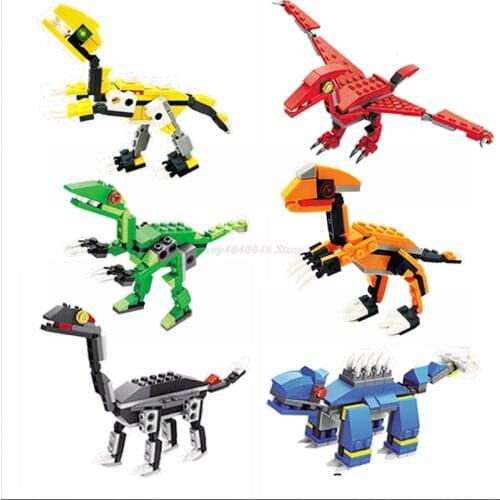Building Blocks Locking Dinosauri Block Raptor Tanystropheus Pterosauria Bricks Figures Movies Series Lockings Toys For Children
