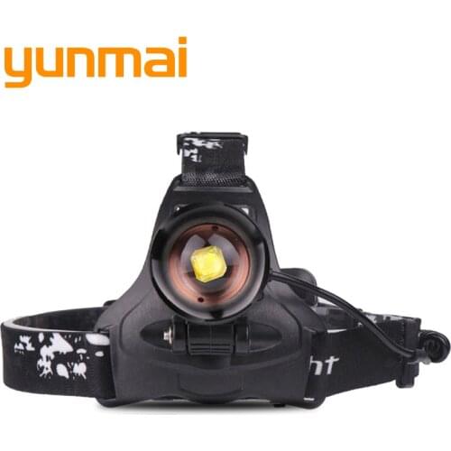 LED headlight XHP100 9-cell zoomable headlight waterproof power bank USB rechargeable 18650 battery head flashlight for camping