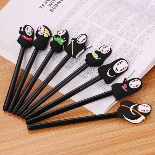 Japanese Korean stationery cute Kawaii gel pen anime creative cartoon spirited away faceless man school Office Supplies For Kid