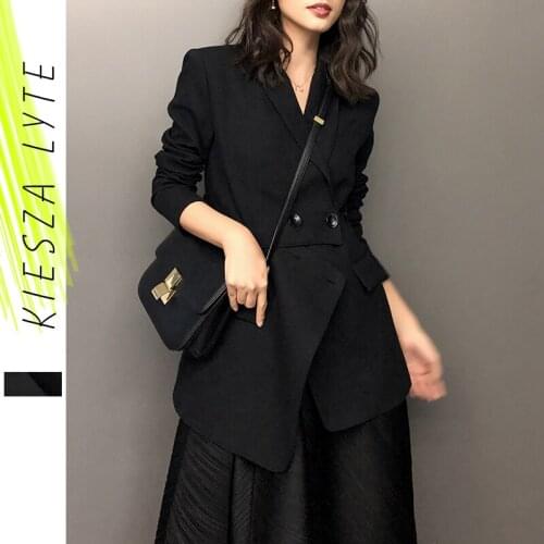 Fashion Brand Desinger Blazer Coat Black Office Lady Elegant Jacket Blazers Female Work Wear Casaco Feminino Woman Clothes