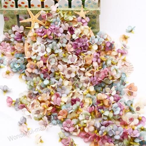 50 Pcs Multicolor Daisy Flower Mini Silk Artificial Flower Wedding Engagement Party Home Decor DIY Garland Headdress Wholesale