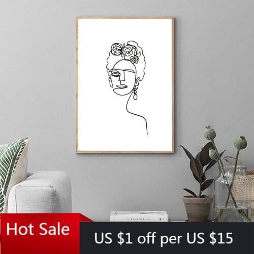 Abstract Portrait Poster Nordic Canvas Painting Women Wall Decor Art Pictures For Modern Living Home Room Decorative