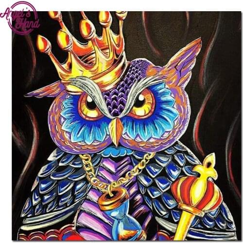 ANGELS HAND Diamond Embroidery cartoon 5D DIY Diamond Painting Crown owl Diamond Painting Rhinestone Cross Stitch Decoration