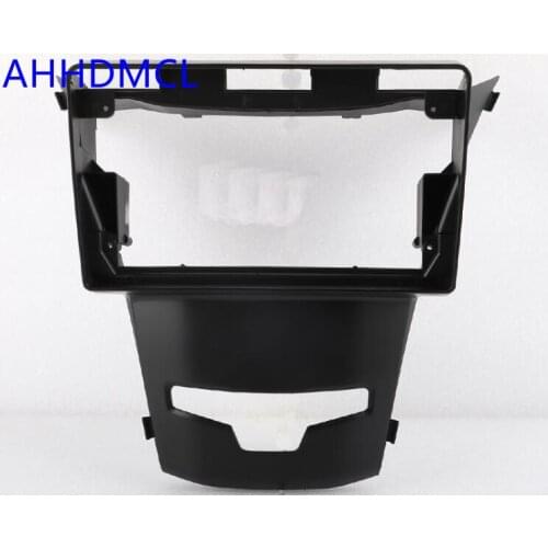 Car Fascias Navigation Frame Dash Frame Kit For 9" Universal Android Multimedia Player For Ssang Yong Korando 2014 2015 2016