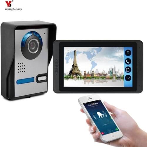 Android IOS APP 7 Inch Monitor Wifi Wireless Video Door Phone Doorbell Intercom Video Door Entry Intercom System