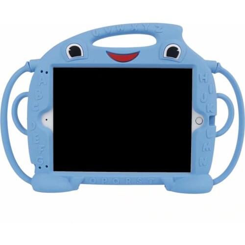 Kids Safe Shockproof Tablet Protective Shell for Ipad 5 6 Air 1 2 Case Pro 9.7 Inch Skin Suitable for Baby Stand Cover Funda+pen