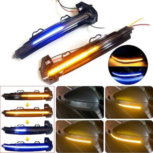 Smoked Lens For Audi A4 S4 RS4 B9 2016-2019 A5 S5 RS5 Dynamic Turn Signal LED Light Side Mirror Indicator Sequential Blinker