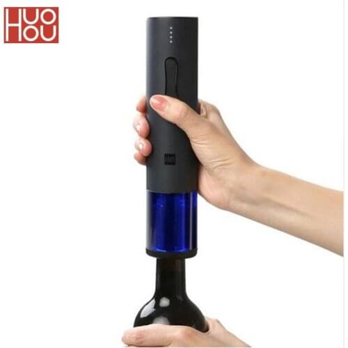 Huohou Automatic Wine Bottle Opener / Wine Stopper / Wine Decanter Electric Corkscrew With Foil Cutter Kit Set