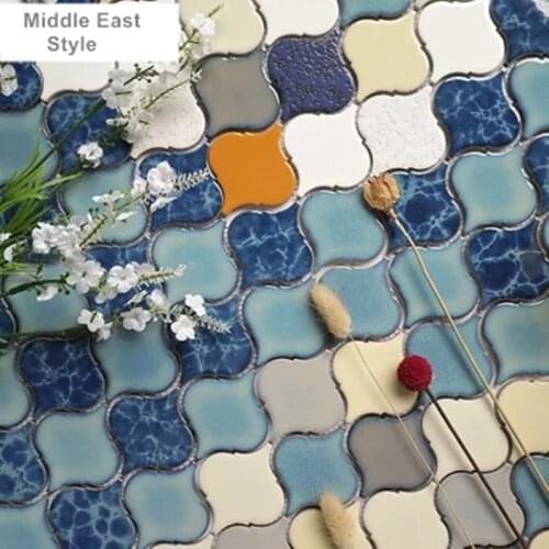 Middle Easy Style Lantern Ceramic mosaic tile, Kitchen bathroom wall living room dining room floor tile swimming pool DIY decor