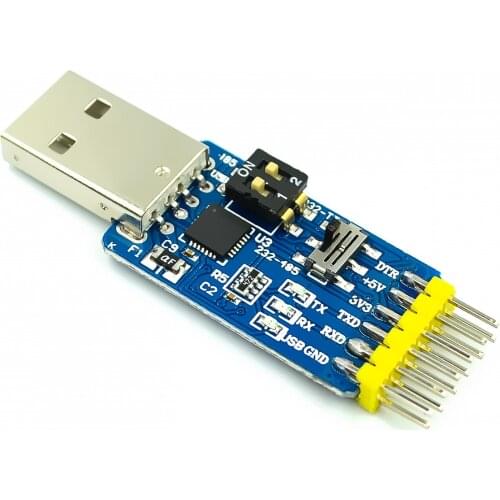 NEW USB CP2102 to TTL RS232 USB TTL to RS485 Mutual Convert 6 in 1 Convert Module Good