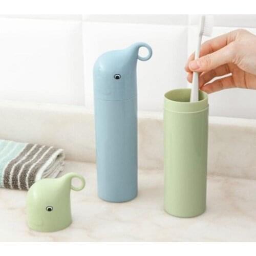 Portable Travel Toothbrush Holder Case Box Organizer Storage Cup Lovely Convenient Toothbrushbox Toothbrush Tube Cover