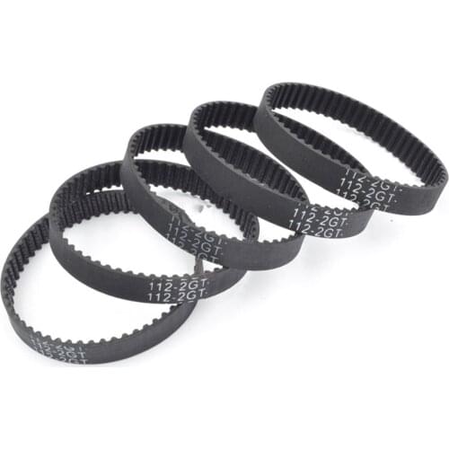 5pcs GT3 2MGT 2M 2GT Synchronous Timing Belt, Pitch Length 116/118/120/122/124, Width 6mm/9mm, Teeth 58/59/60/61 62 in