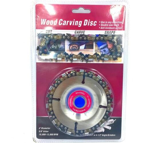Wood Carving Disk Grinder Disc Chain Woodworking Saw Disc Blade Cutting Blade Wood Saw Slotted Blade For 4 Inch Angle Grinder