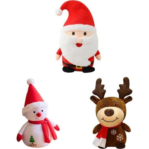Christmas Plush Dolls Home Decorations Toys Santa Claus Elk Doll Christmas tree F3ME