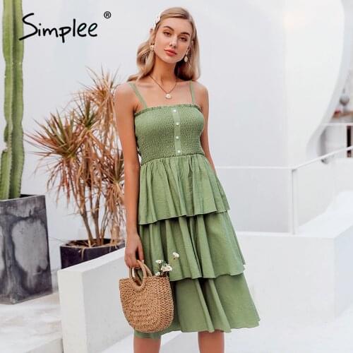 Женские пляжные сарафаны SIMPLEE China At AliExpress