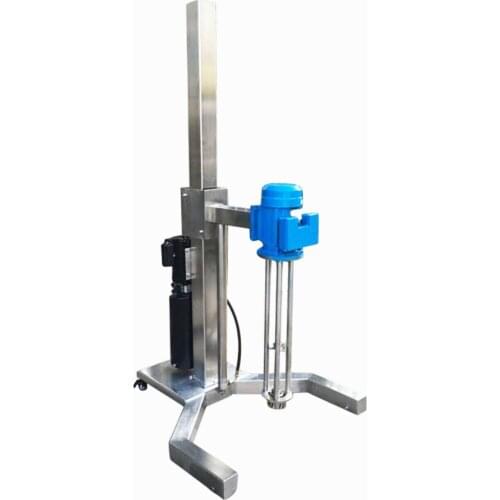 High shear mixer 2.2KW disperser emulsifying machine electric lifting basement Top Quality