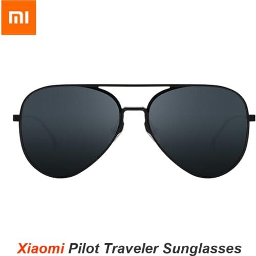 100% Xiaomi Mijia Aviator Pilot Traveler Sunglasses Polarized Lens Sunglasses for Man and Woman mi life Sunglas