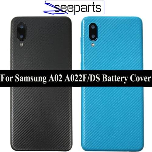 For Samsung Galaxy A02 A022 A022F/DS Back Battery Glass Cover Rear Door Housing Case Replacement For Samsung A02 Battery Cover