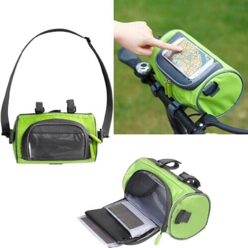 Outdoor Bicycle Handlebar Bag Mountain Bike Press Screen Mobile Phone Head Bag Outdoor 5L Multifunctional Portable Waterproof