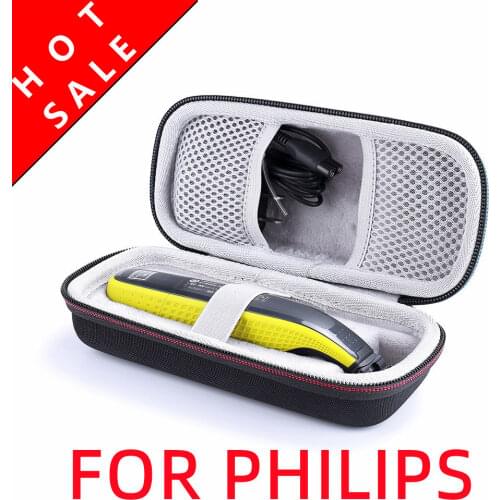Shockproof Protective Portable Case for Philips OneBlade Trimmer Shaver EVA Travel Carrying Bag Storage Pack Cover Zipper Pouch