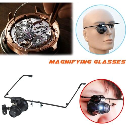 10/20X Jewelers Eye Loupe Loop Magnifier Magnifying Glass Watchmakers Jewelry Tools