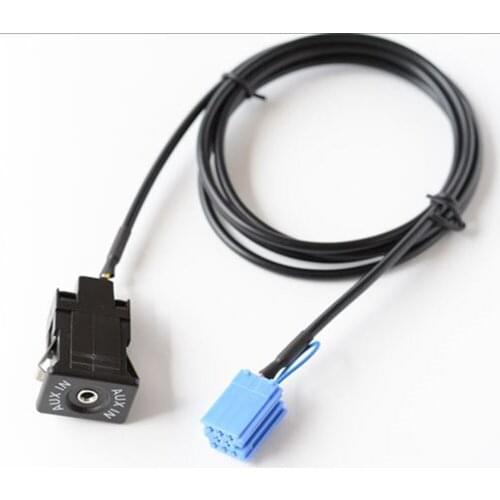 AUX IN Auxiliary Cable Socket For Mercedes Benz A B Viano Vito Sprinter Smart 450 Headunit(6.5)